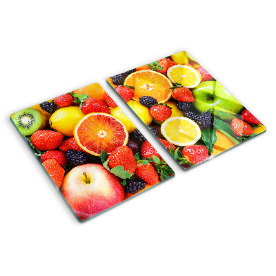 Snijplanken glas Tropische vruchten en bessen