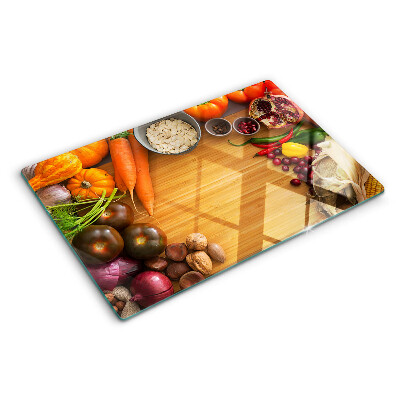 Snijplanken van glas Groente- en fruitmotief