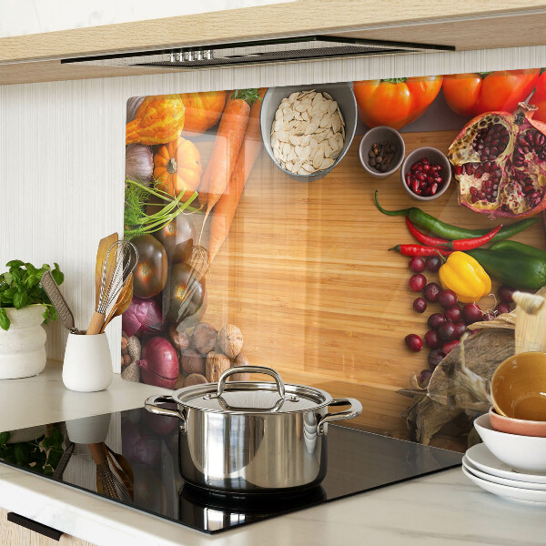 Snijplanken van glas Groente- en fruitmotief