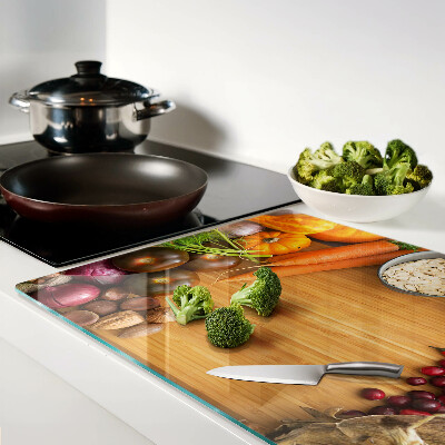 Snijplanken van glas Groente- en fruitmotief