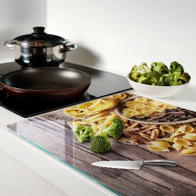 Glazen snijplanken Pasta en houten accenten