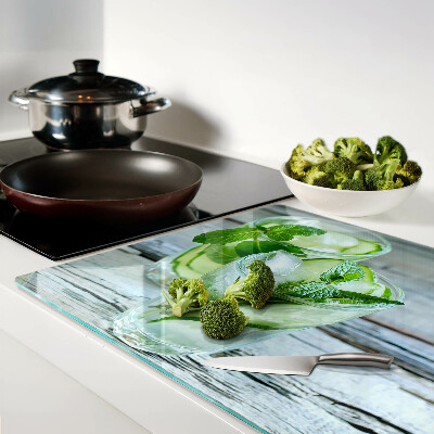 Glazen snijplanken Munt- en komkommercocktails