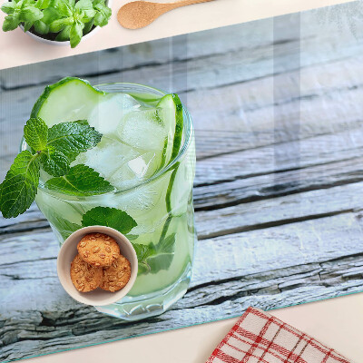 Snijplanken van glas Een verfrissende cocktail met munt.