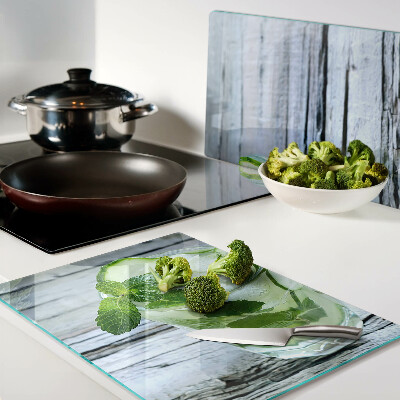 Snijplanken van glas Een verfrissende cocktail met munt.