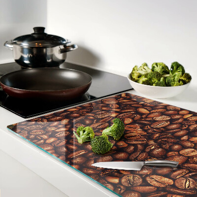 Snijplanken van glas Koffiebonen