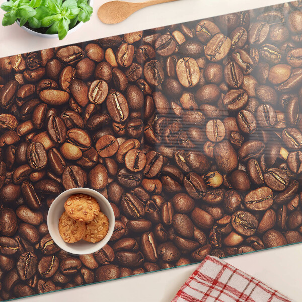 Snijplanken van glas Koffiebonen