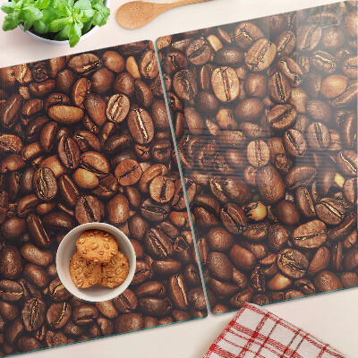 Snijplanken van glas Koffiebonen