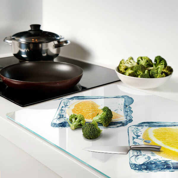 Snijplanken van glas Fruit in ijs