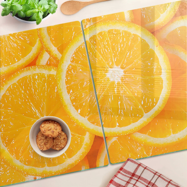 Snijplanken glas Sinaasappelschijfjes