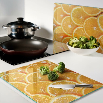 Glazen snijplanken Sinaasappelschijfjes