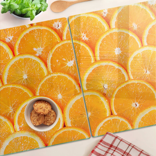 Glazen snijplanken Sinaasappelschijfjes