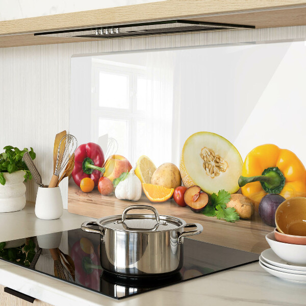 Snijplanken glas Fruit op een plank