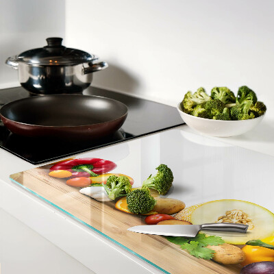 Snijplanken glas Fruit op een plank