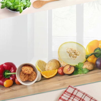 Snijplanken glas Fruit op een plank