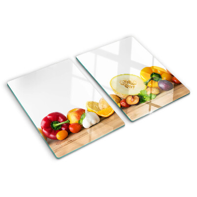 Snijplanken glas Fruit op een plank