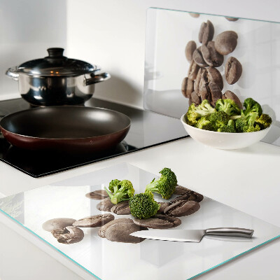 Snijplanken glas Koffiebonen