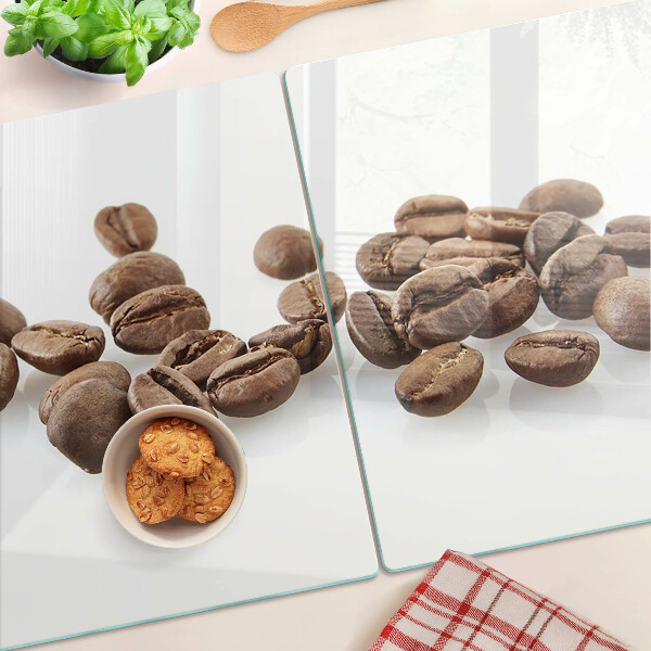 Snijplanken glas Koffiebonen