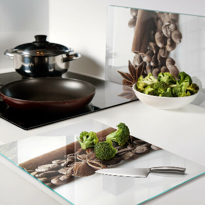 Glazen snijplanken Koffie en kruiden