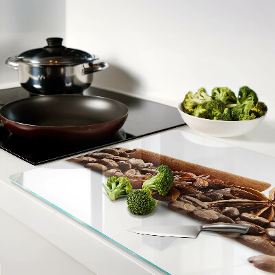 Snijplanken van glas Specerijen en koffiebonen