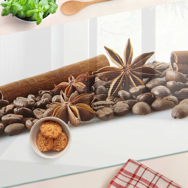 Snijplanken van glas Specerijen en koffiebonen