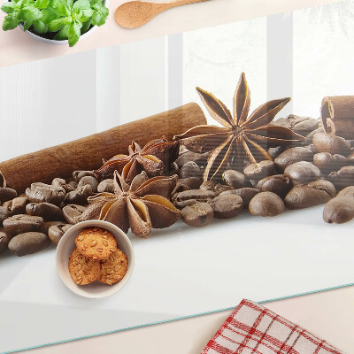 Snijplanken van glas Specerijen en koffiebonen