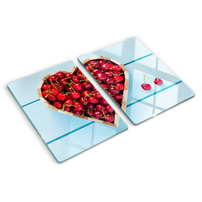 Glazen snijplanken Kersen in het hart