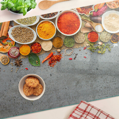 Snijplanken van glas Specerijen en kruiden