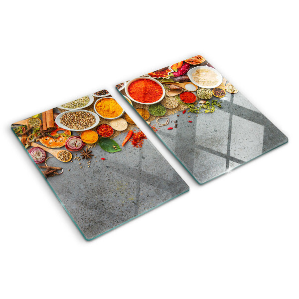 Snijplanken van glas Specerijen en kruiden