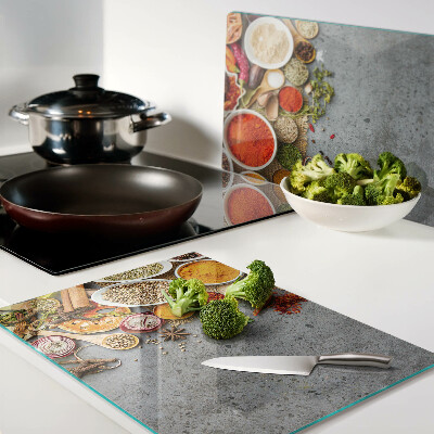 Snijplanken van glas Specerijen en kruiden