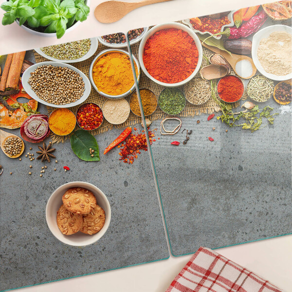 Snijplanken van glas Specerijen en kruiden