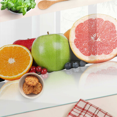 Snijplanken glas Citrusvruchten in pastelkleuren