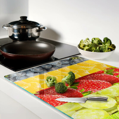 Snijplanken van glas Gestreept fruit