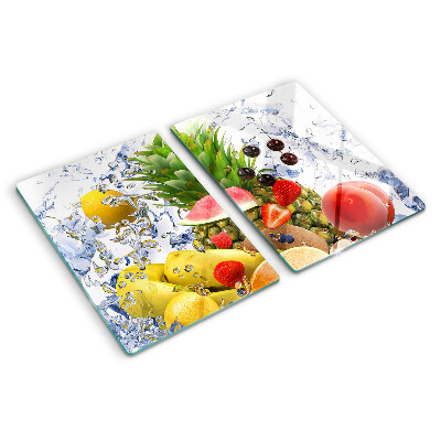 Glazen snijplanken Fruit in water