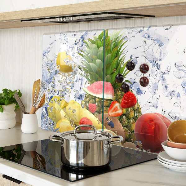 Glazen snijplanken Fruit in water