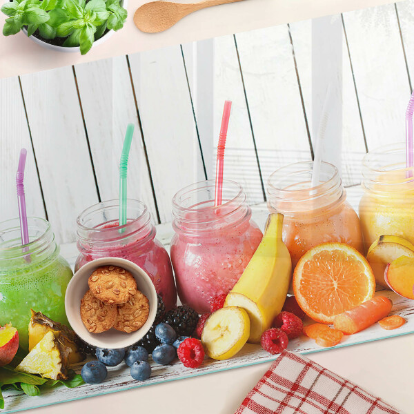 Snijplanken van glas Fruitcocktails met extra's