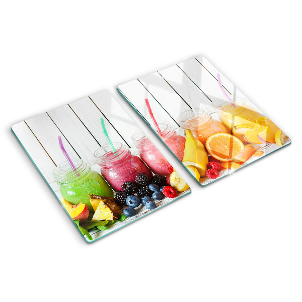 Snijplanken van glas Fruitcocktails met extra's