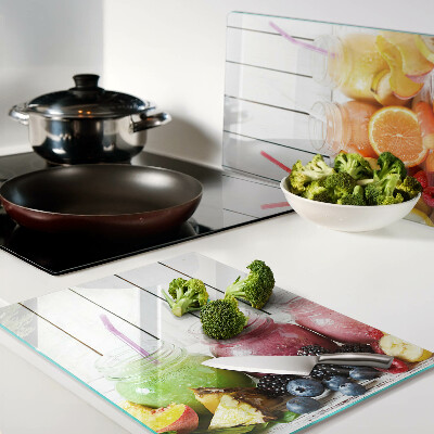 Snijplanken van glas Fruitcocktails met extra's