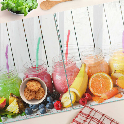 Snijplanken van glas Fruitcocktails met extra's