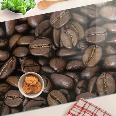 Snijplanken van glas Koffiebonen