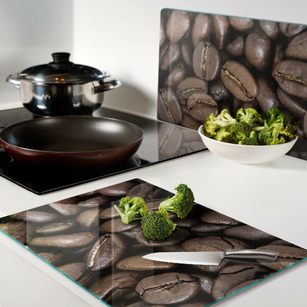 Snijplanken van glas Koffiebonen