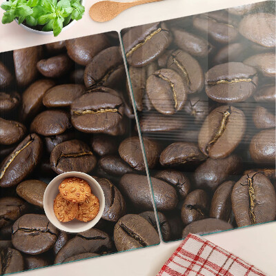 Snijplanken van glas Koffiebonen