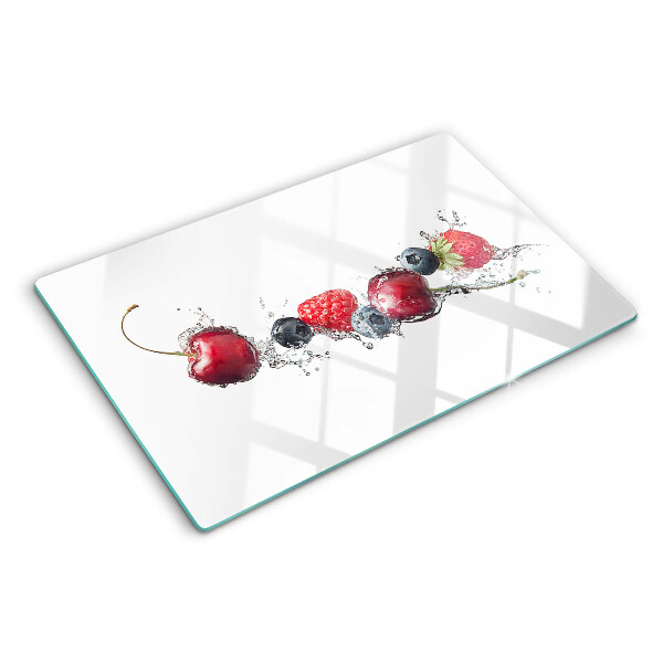 Snijplanken glas Fruit in water