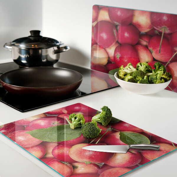 Snijplanken glas Appels in verschillende tinten