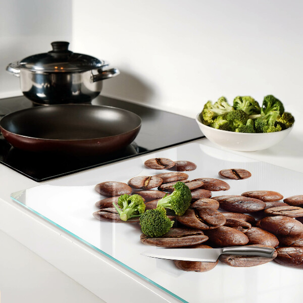 Glazen snijplanken Koffiebonen