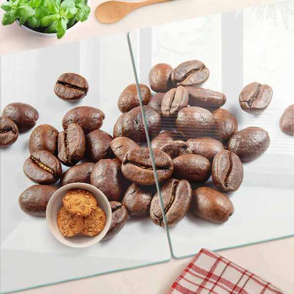 Glazen snijplanken Koffiebonen