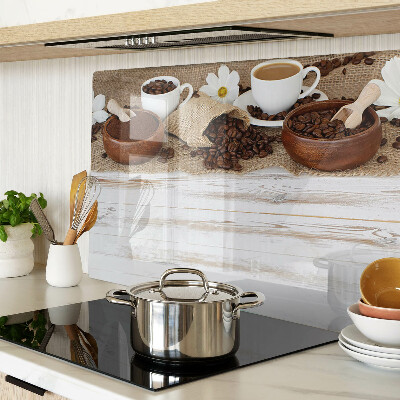 Snijplanken glas Koffie en koffiebonen