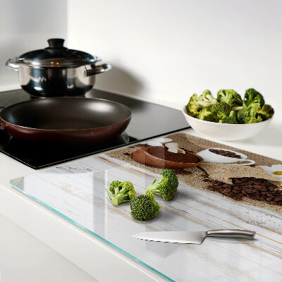 Snijplanken glas Koffie en koffiebonen