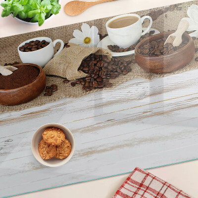 Snijplanken glas Koffie en koffiebonen