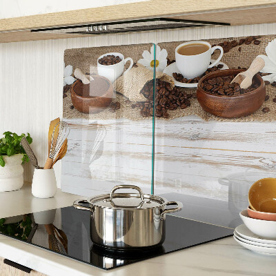 Snijplanken glas Koffie en koffiebonen