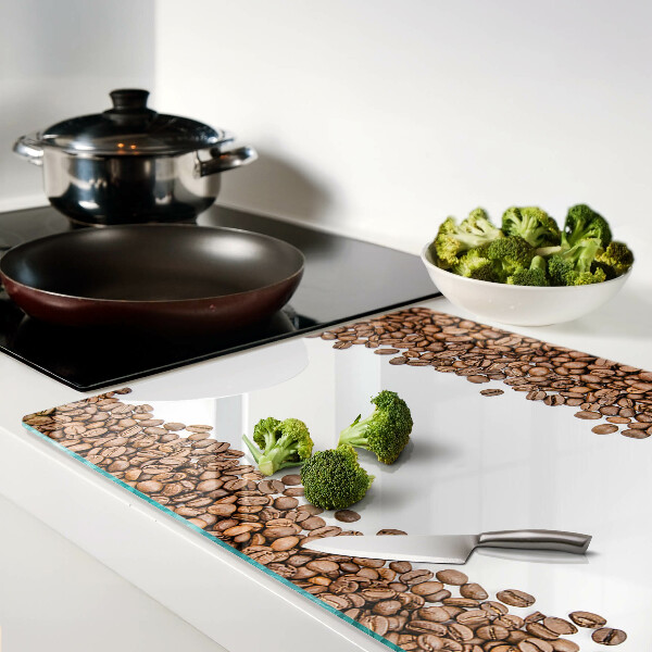 Snijplanken van glas Koffiebonen